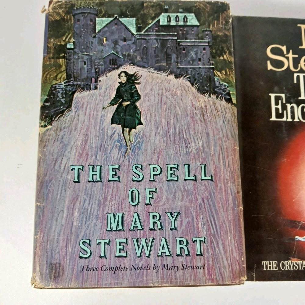 Lot of 2 Mary Stewart HC Books Last Enchantment The Spell Of Mary Stewart Vtg - Picture 2 of 8
